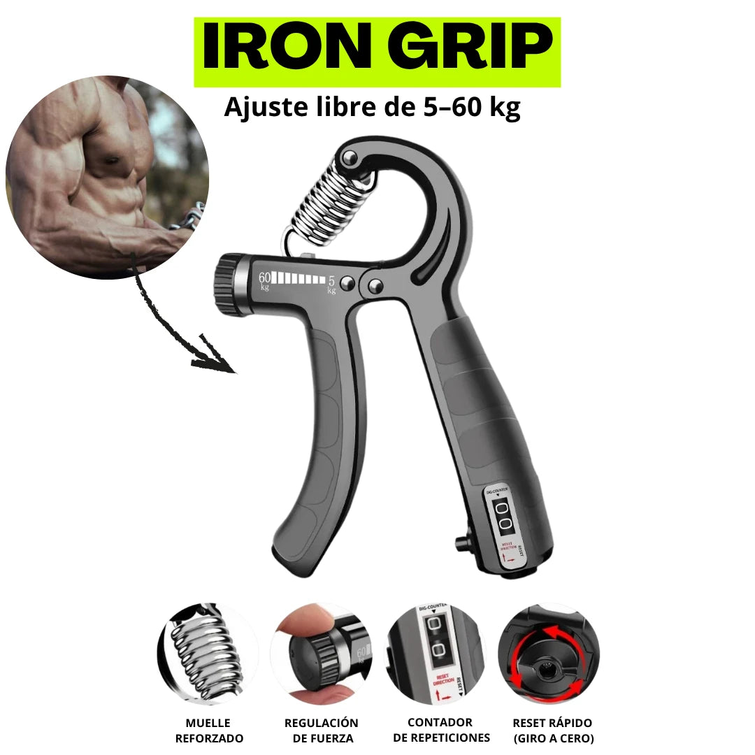 KIT IRON GRIP +20 EJERCICIOS PARA UNOS ANTEBRAZOS PODEROSOS Y VENOSOS
